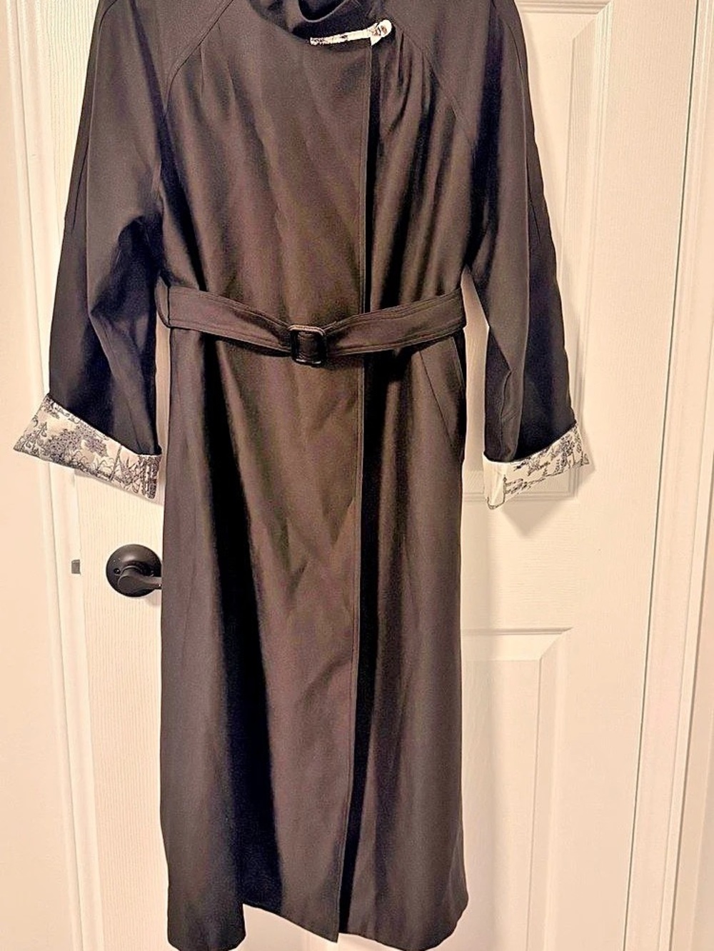 Black Belted Trench Coat